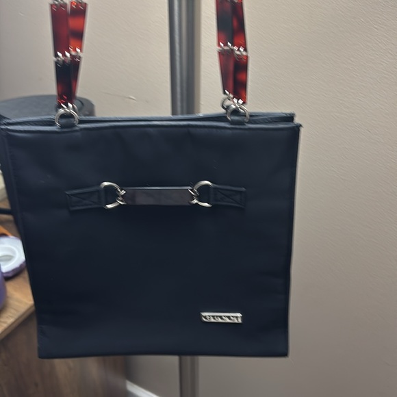 Gucci Black Vinyl Tote - Picture 3 of 4